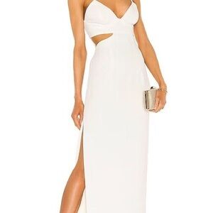 Bardot White Sleeveless Sweetheart Gown